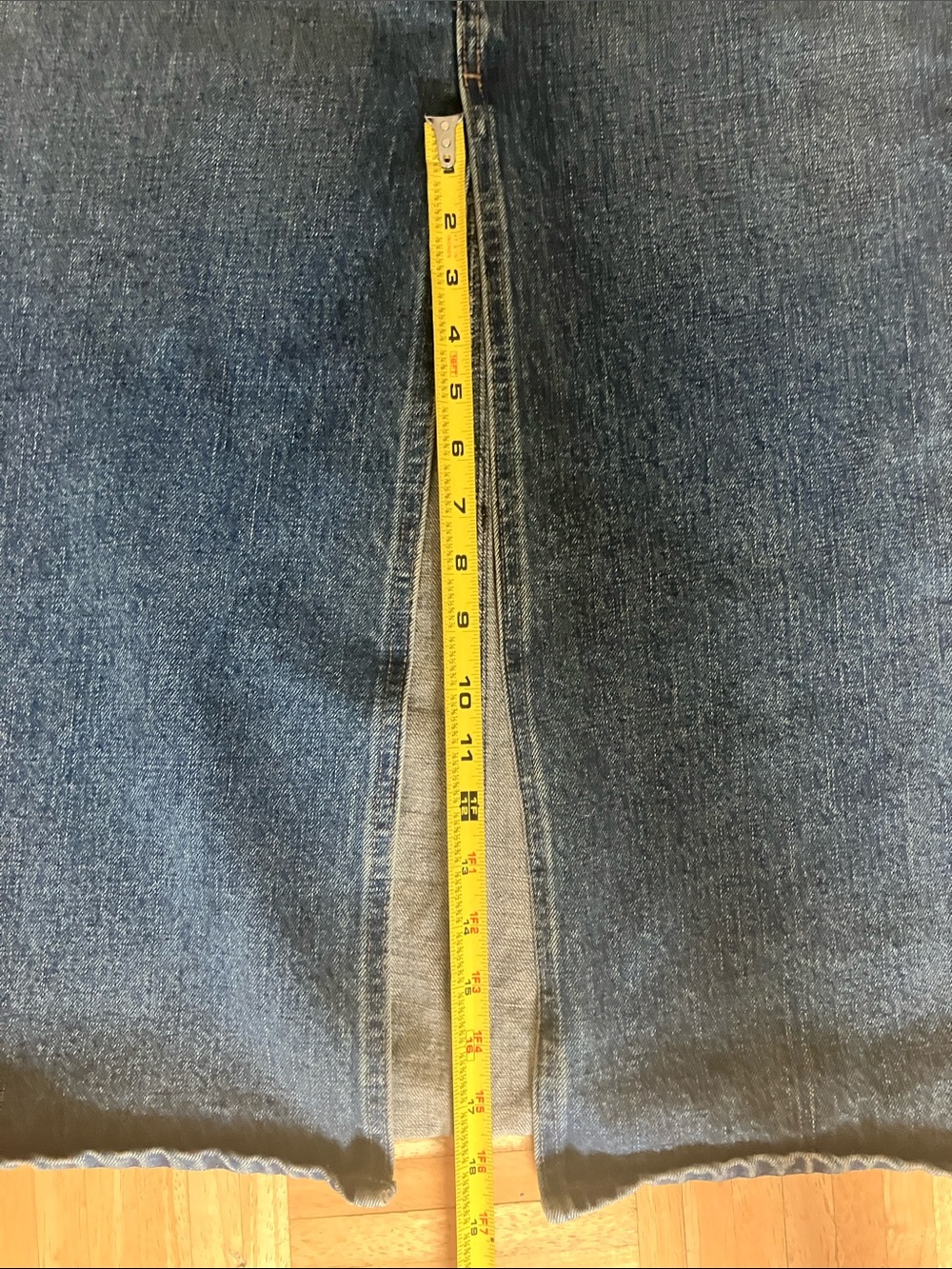 Y2K GAP Denim Maxi Skirt with super high front slit AMAZING vintage find! 8 - Picture 10 of 10
